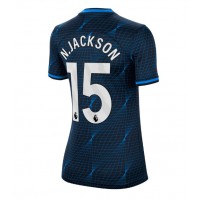 Camisa de Futebol Chelsea Nicolas Jackson #15 Equipamento Secundário Mulheres 2023-24 Manga Curta